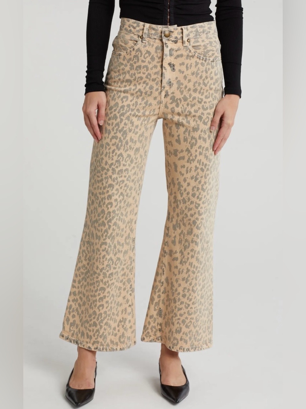 NWOT THE GREAT leopard print the kick bell Jean - Picture 3 of 9